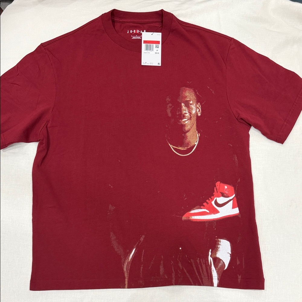 Jordan Maroon Crewneck Tee